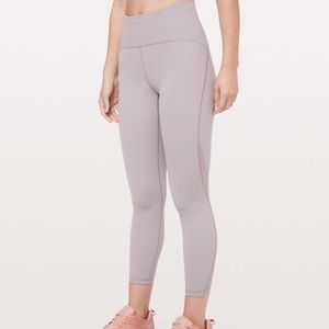 Lululemon Train Times high waist 25” dark chrome